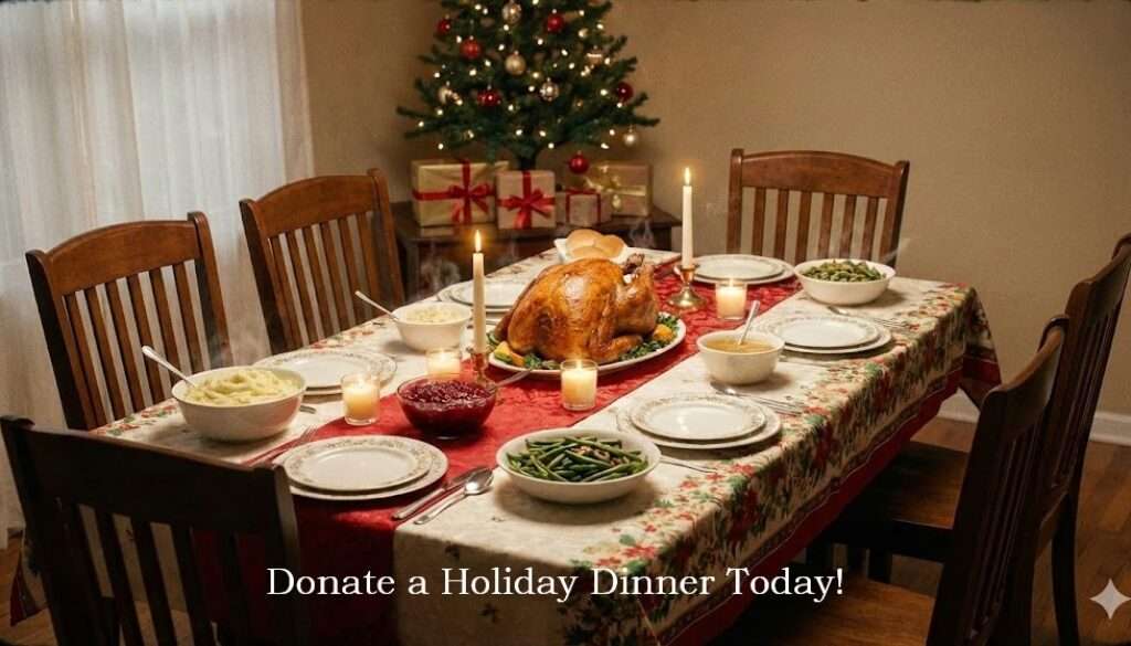 holiday dinner w- writing