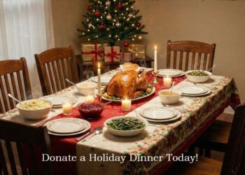 holiday dinner w- writing