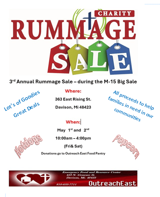 rummage sale 2026-2